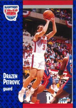 1991-92 Fleer #134 Drazen Petrovic Front