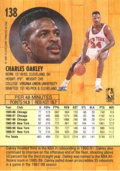 1991-92 Fleer #138 Charles Oakley Back