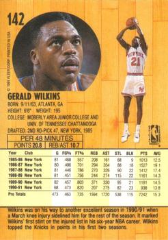 1991-92 Fleer #142 Gerald Wilkins Back