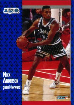 1991-92 Fleer #143 Nick Anderson Front