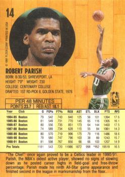 1991-92 Fleer #14 Robert Parish Back
