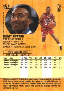 1991-92 Fleer #154 Hersey Hawkins Back