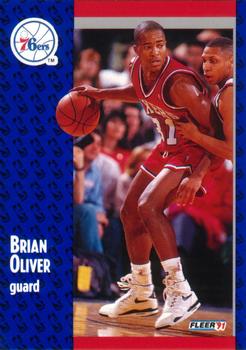 1991-92 Fleer #157 Brian Oliver Front