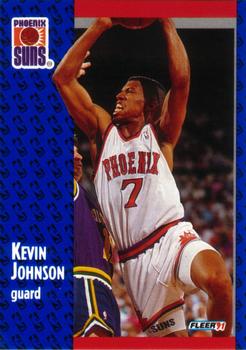 1991-92 Fleer #161 Kevin Johnson Front