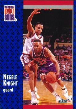 1991-92 Fleer #162 Negele Knight Front