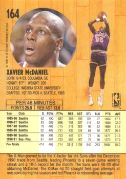 1991-92 Fleer #164 Xavier McDaniel Back