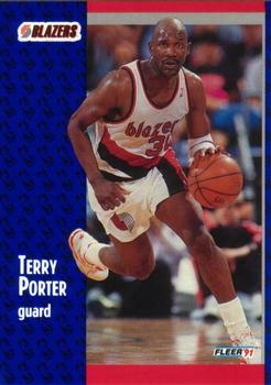 1991-92 Fleer #171 Terry Porter Front