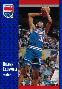 1991-92 Fleer #175 Duane Causwell Front