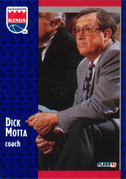 1991-92 Fleer #178 Dick Motta Front