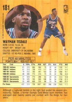 1991-92 Fleer #181 Wayman Tisdale Back