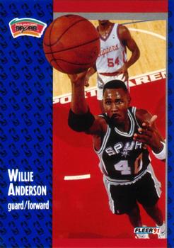 1991-92 Fleer #182 Willie Anderson Front