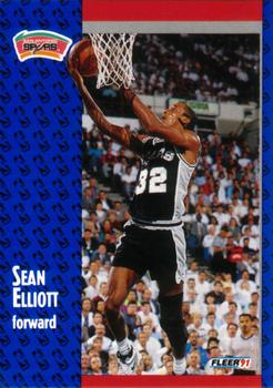 1991-92 Fleer #185 Sean Elliott Front