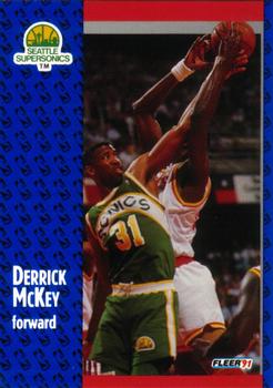 1991-92 Fleer #193 Derrick McKey Front