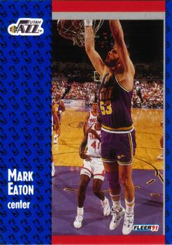 1991-92 Fleer #198 Mark Eaton Front