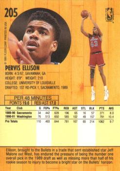 1991-92 Fleer #205 Pervis Ellison Back