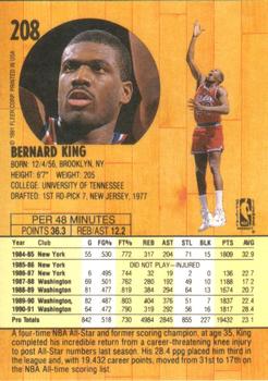 1991-92 Fleer #208 Bernard King Back