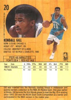 1991-92 Fleer #20 Kendall Gill Back