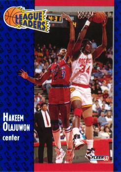 1991-92 Fleer #223 Hakeem Olajuwon Front