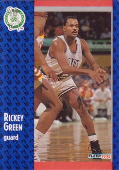 1991-92 Fleer #249 Rickey Green Front