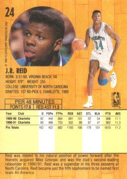 1991-92 Fleer #24 J.R. Reid Back