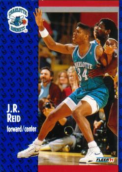 1991-92 Fleer #24 J.R. Reid Front