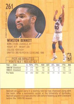 1991-92 Fleer #261 Winston Bennett Back