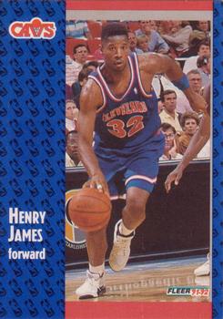 1991-92 Fleer #263 Henry James Front