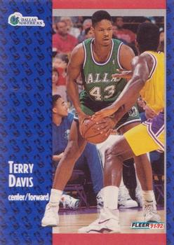1991-92 Fleer #267 Terry Davis Front