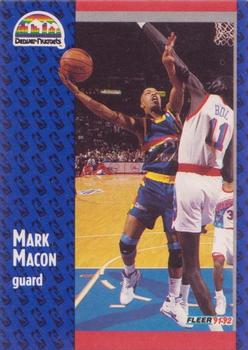 1991-92 Fleer #276 Mark Macon Front