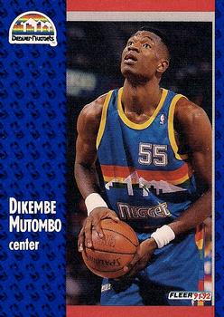 1991-92 Fleer #277 Dikembe Mutombo Front