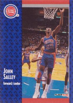 1991-92 Fleer #280 John Salley Front