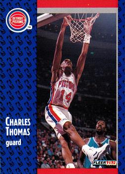 1991-92 Fleer #281 Charles Thomas Front