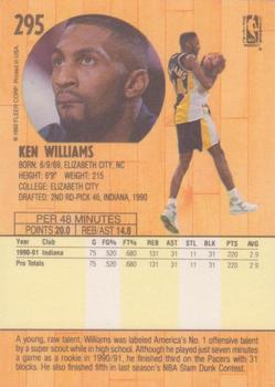 1991-92 Fleer #295 Ken Williams Back