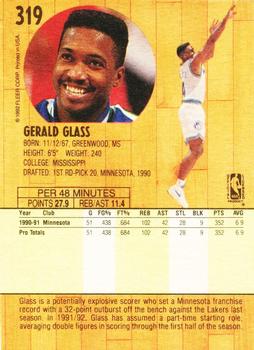 1991-92 Fleer #319 Gerald Glass Back