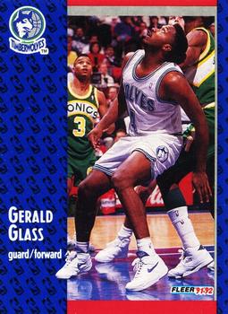 1991-92 Fleer #319 Gerald Glass Front