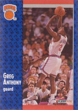 1991-92 Fleer #325 Greg Anthony Front