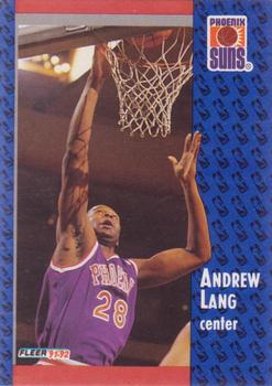 1991-92 Fleer #340 Andrew Lang Front