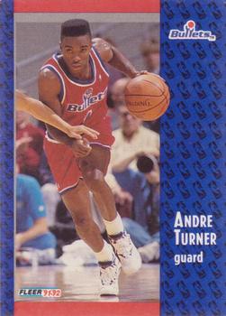 1991-92 Fleer #370 Andre Turner Front