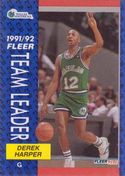 1991-92 Fleer #377 Derek Harper Front