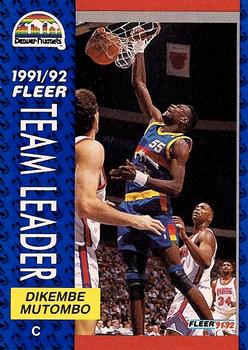 1991-92 Fleer #378 Dikembe Mutombo Front