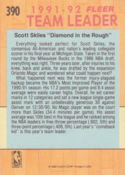 1991-92 Fleer #390 Scott Skiles Back