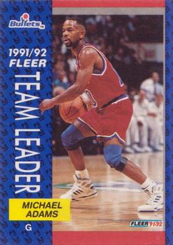 1991-92 Fleer #398 Michael Adams Front