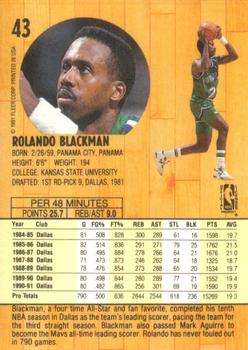 1991-92 Fleer #43 Rolando Blackman Back