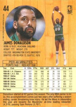 1991-92 Fleer #44 James Donaldson Back