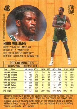 1991-92 Fleer #48 Herb Williams Back