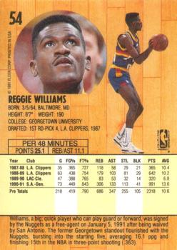 1991-92 Fleer #54 Reggie Williams Back