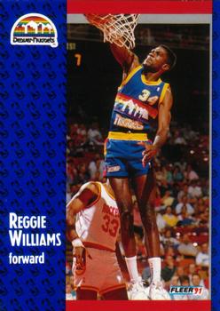 1991-92 Fleer #54 Reggie Williams Front