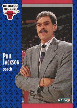 1991-92 Fleer #28 Phil Jackson Front