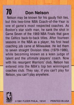 1991-92 Fleer #70 Don Nelson Back