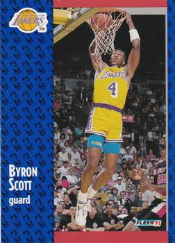 1991-92 Fleer #102 Byron Scott Front